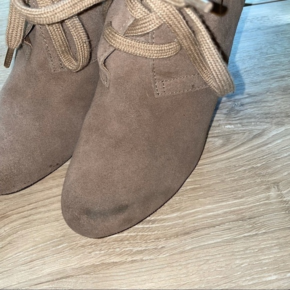 Dolce Vita Brown Wedge Booties - Picture 3 of 7